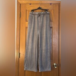 Reflex Women's Wide-Leg Lounge Pants in Heather Brown